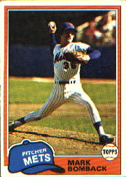 1981 Topps Baseball Cards      567     Mark Bomback RC